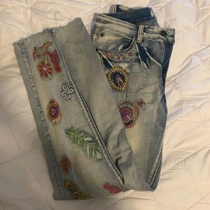 Embroidered Jeans
